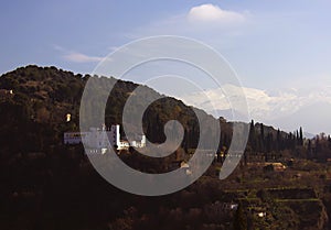 The tipic view of Granada, Spain