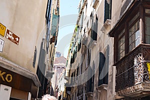 Tipical buildings in Venice,Italy