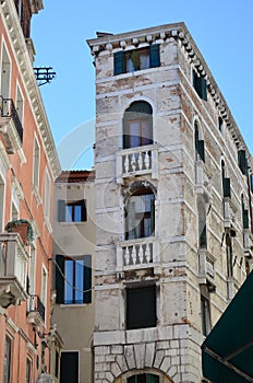 Tipical buildings in Venice,Italy