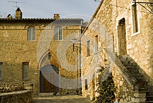 Tipical houses of tuscany photo
