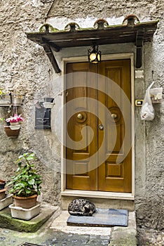 Tipical Italian entrance door