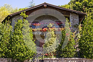 Tipical Italian mountain house photo