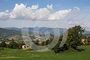 Tipical landscape of Appennino Tosco-Emiliano photo