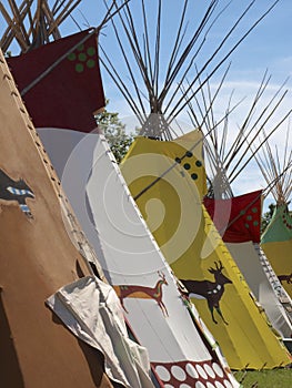 Tipis at Calgary Stampede