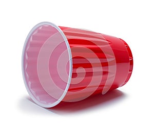 Tipped Red Plastic Cup