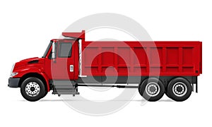 Tipper Dump Truck Isolated photo