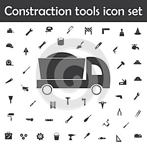 Tipper icon. Constraction tools icons universal set for web and mobile