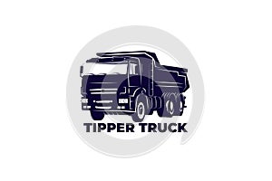 Tipper truck vector illustration EPS