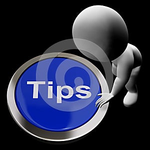 Tips Button Means Suggestions Pointers And Guidance