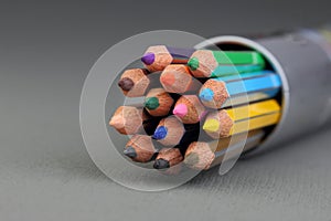 Tips of color pencils photo