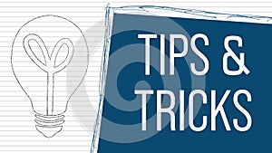 Tips And Tricks Bulbs Blinking Variations Blue Text