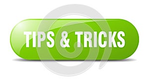 tips & tricks button. tips & tricks sign. key. push button.