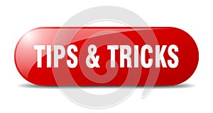 tips & tricks button. tips & tricks sign. key. push button.