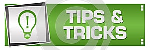 Tips And Tricks Green Grey Square Left