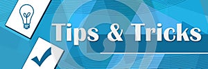 Tips And Tricks Random Shapes Blue Background