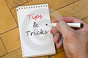 Tips&tricks text concept