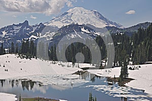 Tipsoo Lake and Mt. Ranier