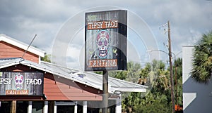 Tipsy Taco Sign, Ormond Beach, Florida