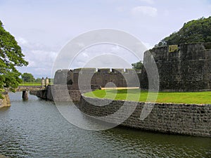 Tipu Sultan Fort wall, Palakkad, Kerala, India