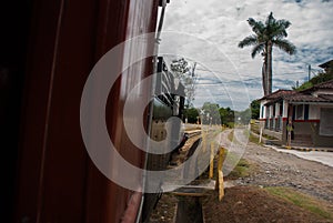 Tiradentes, SAO JOAO DEL REI, Minas Gerais, Brazil: Retro train Old May Smoke in Tiradentes ,a touristic Colonial Unesco World