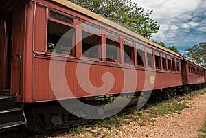 Tiradentes, SAO JOAO DEL REI, Minas Gerais, Brazil: Retro train Old May Smoke in Tiradentes ,a touristic Colonial Unesco World
