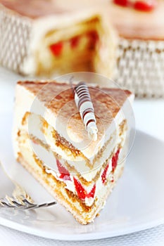 Tiramisu birthday cake