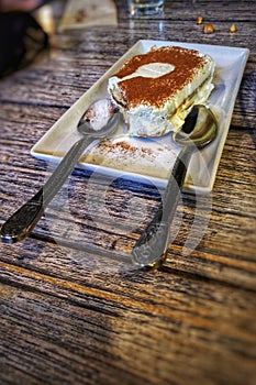 Tiramisu Coffee Perfection Inviting Couple Tasted