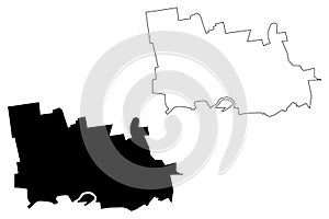 Tiraspol City Republic of Moldova, Transnistria or Transdniestria, Pridnestrovian Moldavian Republic map vector illustration,