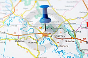 Tiraspol on map
