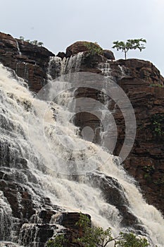 Tirathgarh Waterfall Portrait from top to bottom