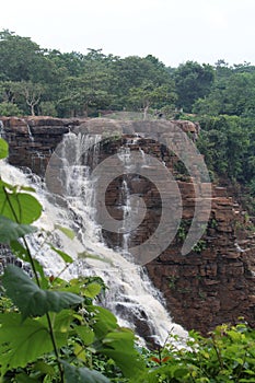 Tirathgarh waterfall in Rainy Weather  from top