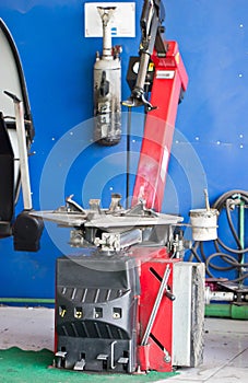 Tire Fitting Machine.