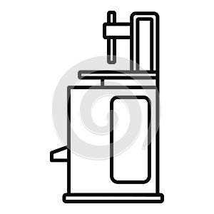 Tire fitting machine icon, outline style
