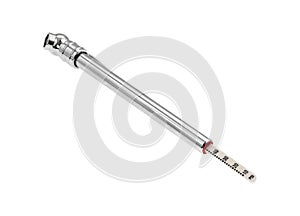 Tire gauge with PSI extended