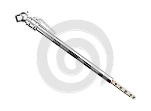 Tire gauge on a white background with pocket clip