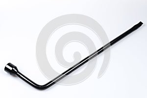 Tire iron isolated on a white background