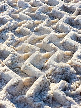 Tire Pattern in Sand