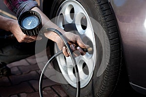 Tire pressure check