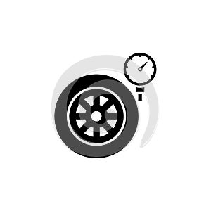 Tire pressure gauge icon.