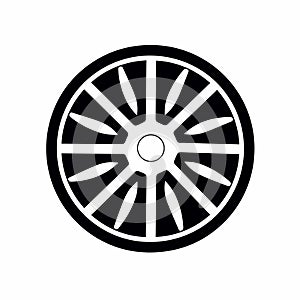 Tire service filled monochrome logo