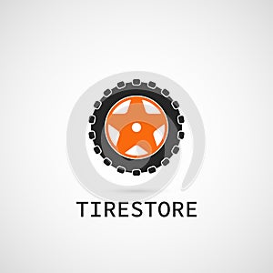 Tire store logo template