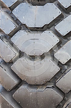 Tire texture close up