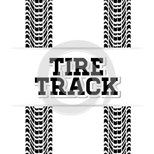 Tire track print