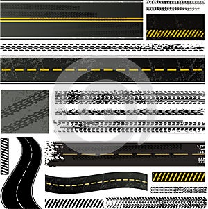 Tire track and road collection