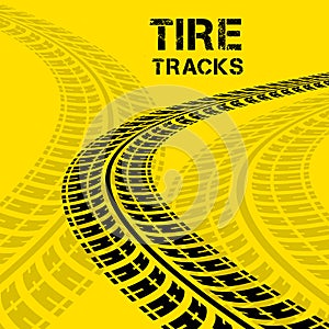 Tire tracks