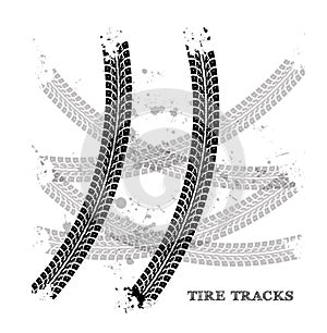 Tire tracks