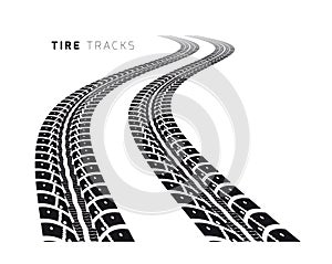 Tire tracks