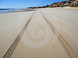 Tire tracks