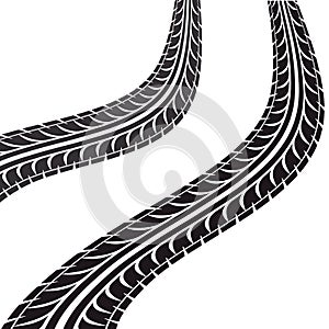 tire tracks isolated icon