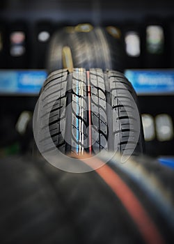 The tire tread.